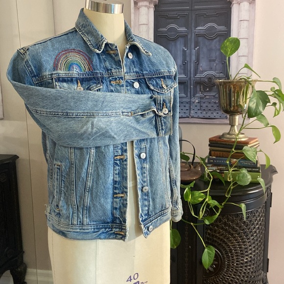 Old Navy boy friend Rainbow jacket size XS small! - Picture 5 of 9